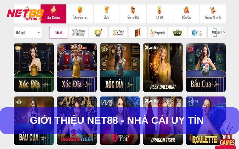 Giới thiệu Net88 địa chỉ cược uy tín