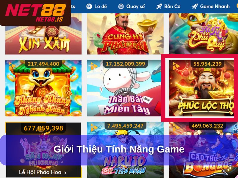 Giới thiệu tính năng game