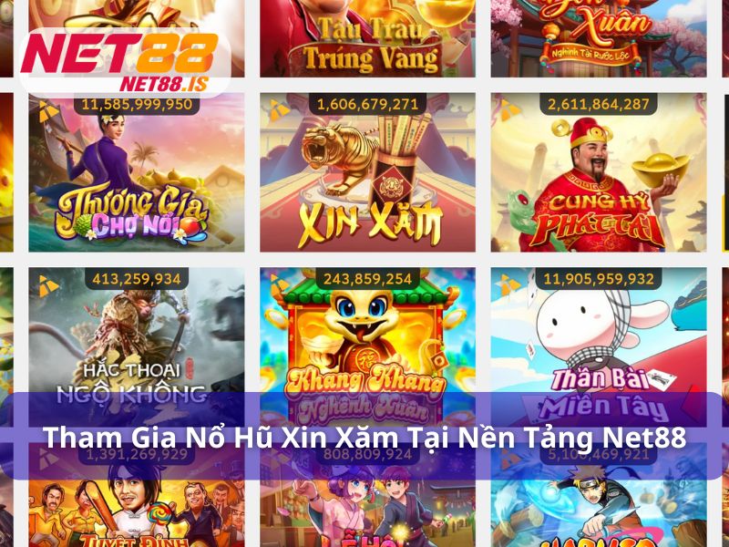Chơi nổ hũ Xin Xăm tại Net88